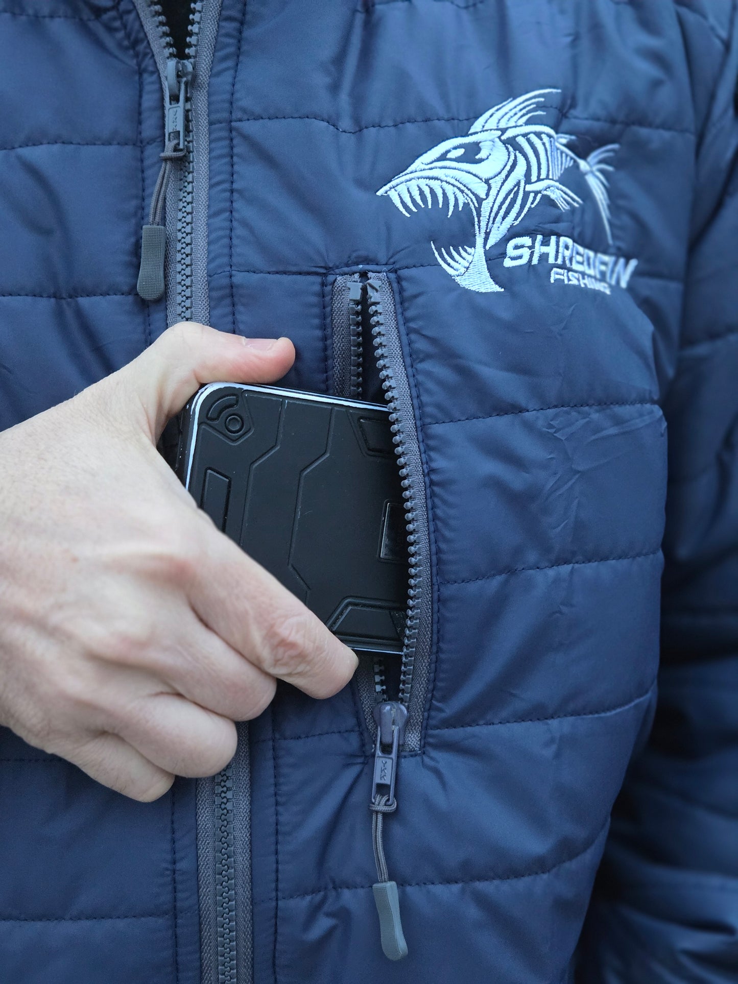 ShredFin Tailwindz Jacket | Navy Blue