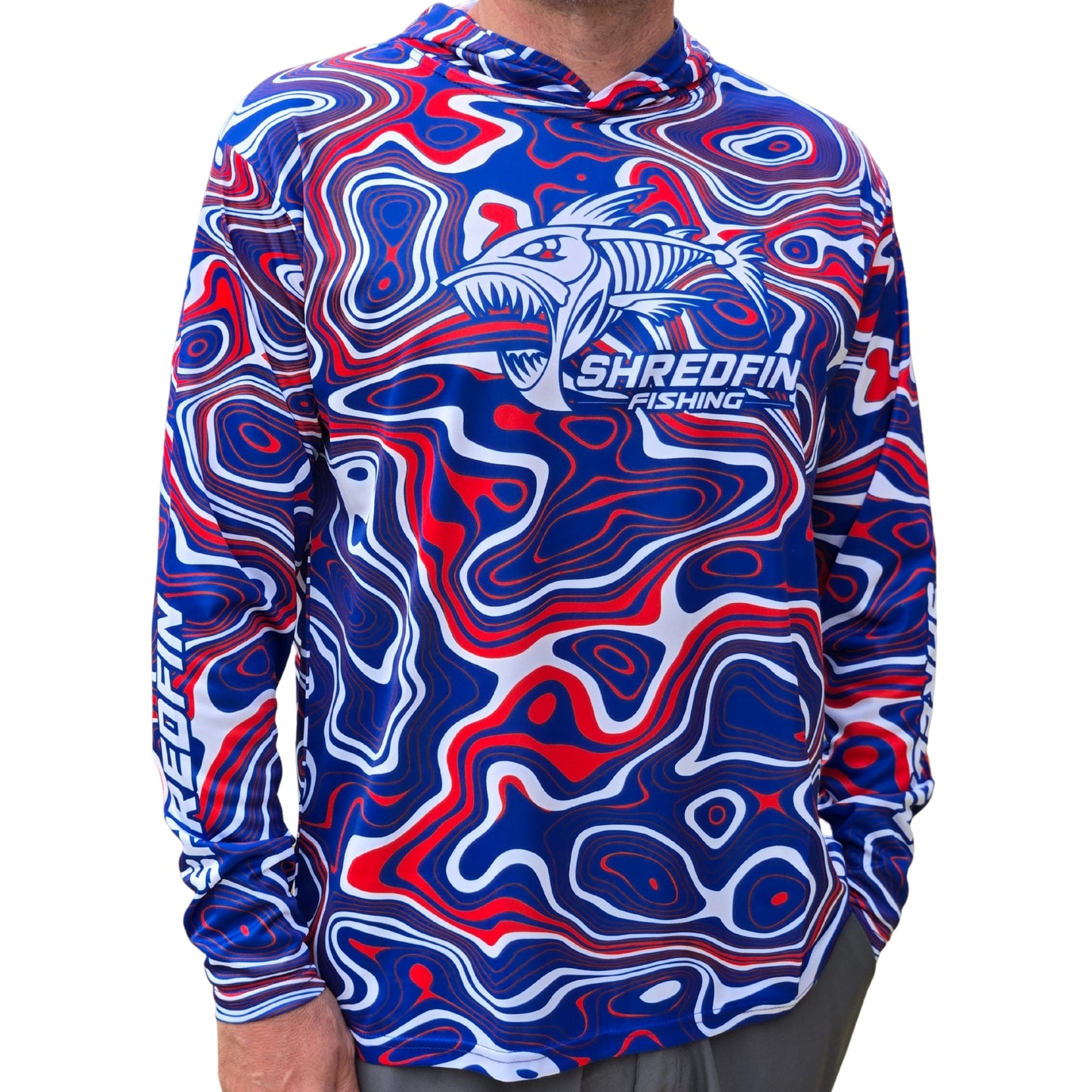 ShredFin Contourz Hooded Performance Shirt | Freedom River