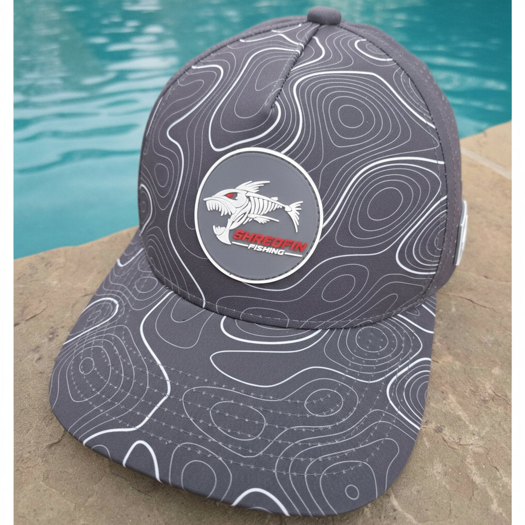 ShredFin Contourz Elite Performance Hat | Battleship Gray