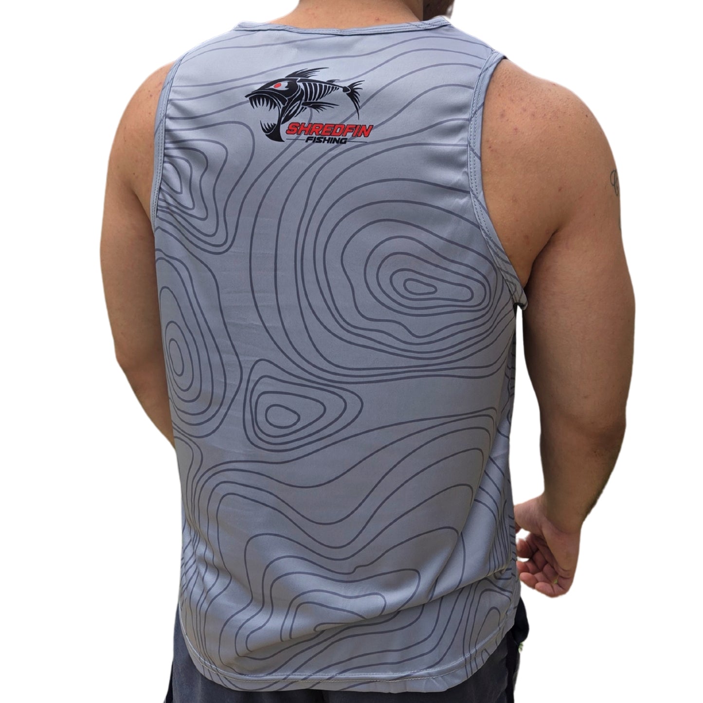 ShredFin Contourz Performance Tank Top | Tungsten Gray