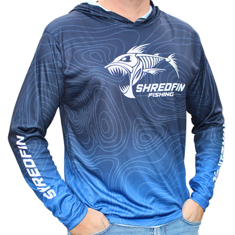ShredFin Contourz Performance Shirt | Blue Abyss
