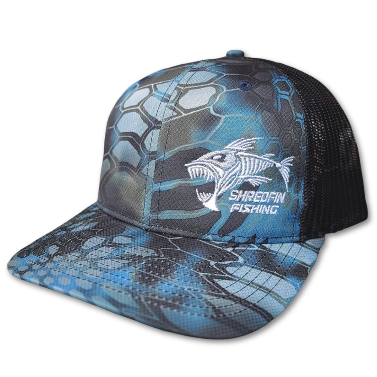 All Water Fishing PG 3D Embroidered Kryptek Wraith Snapback Trucker Cap