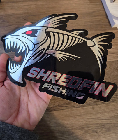 Chrome/Holographic ShredFin Decal