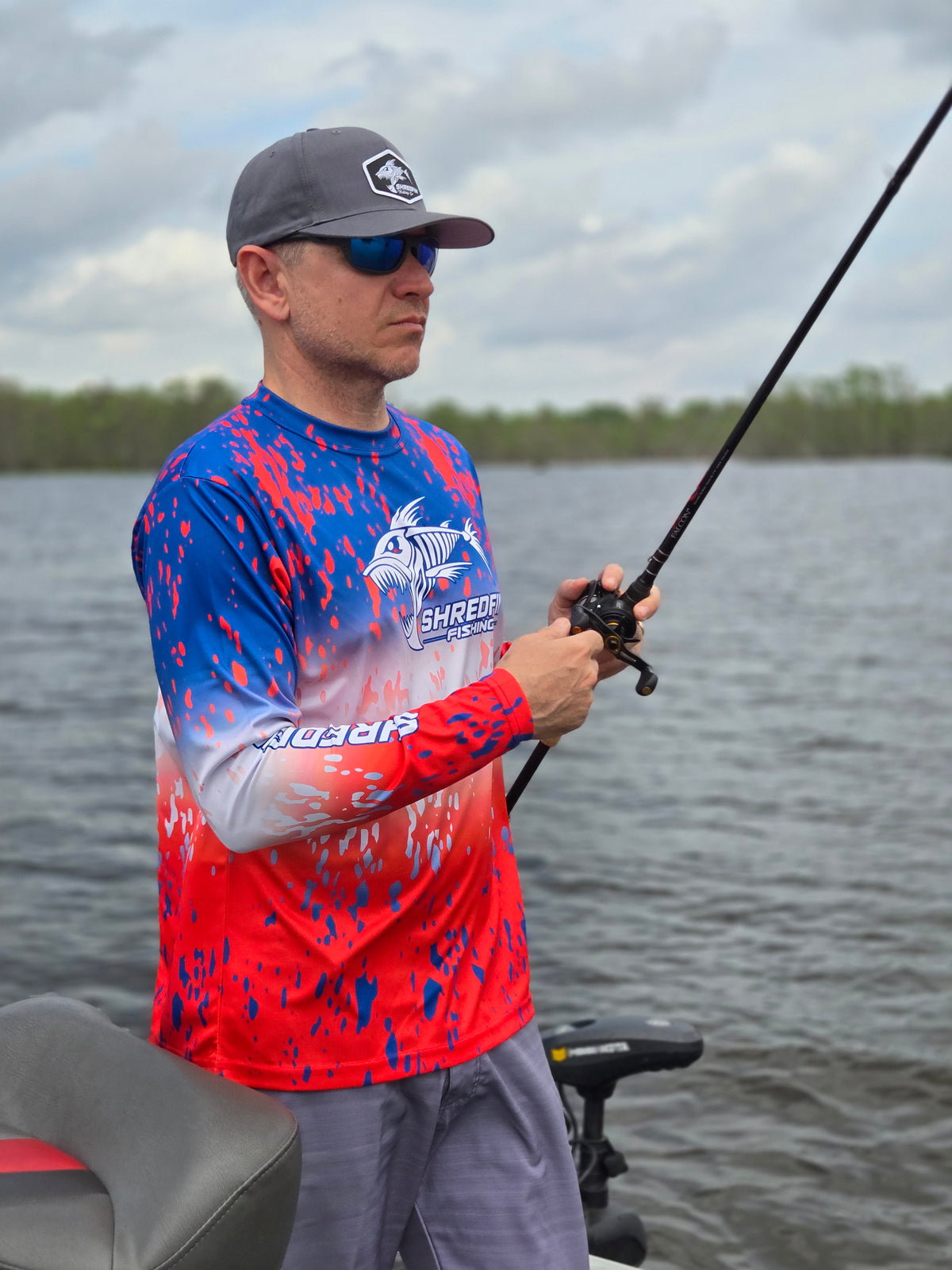 ShredFin Splash Camo Performance Shirt | Freedom Fade