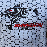 ShredFin Contourz HexCast Short Sleeve Performance Shirt | White Shimmer