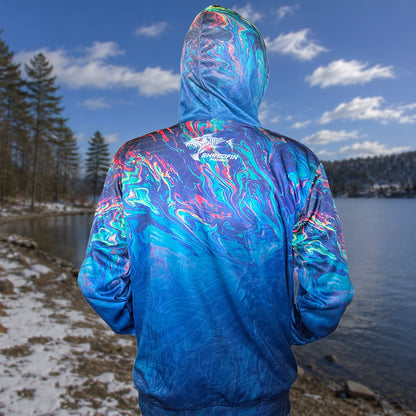 ShredFin StormSurge Elite Performance Hoodie | Electric Swirl