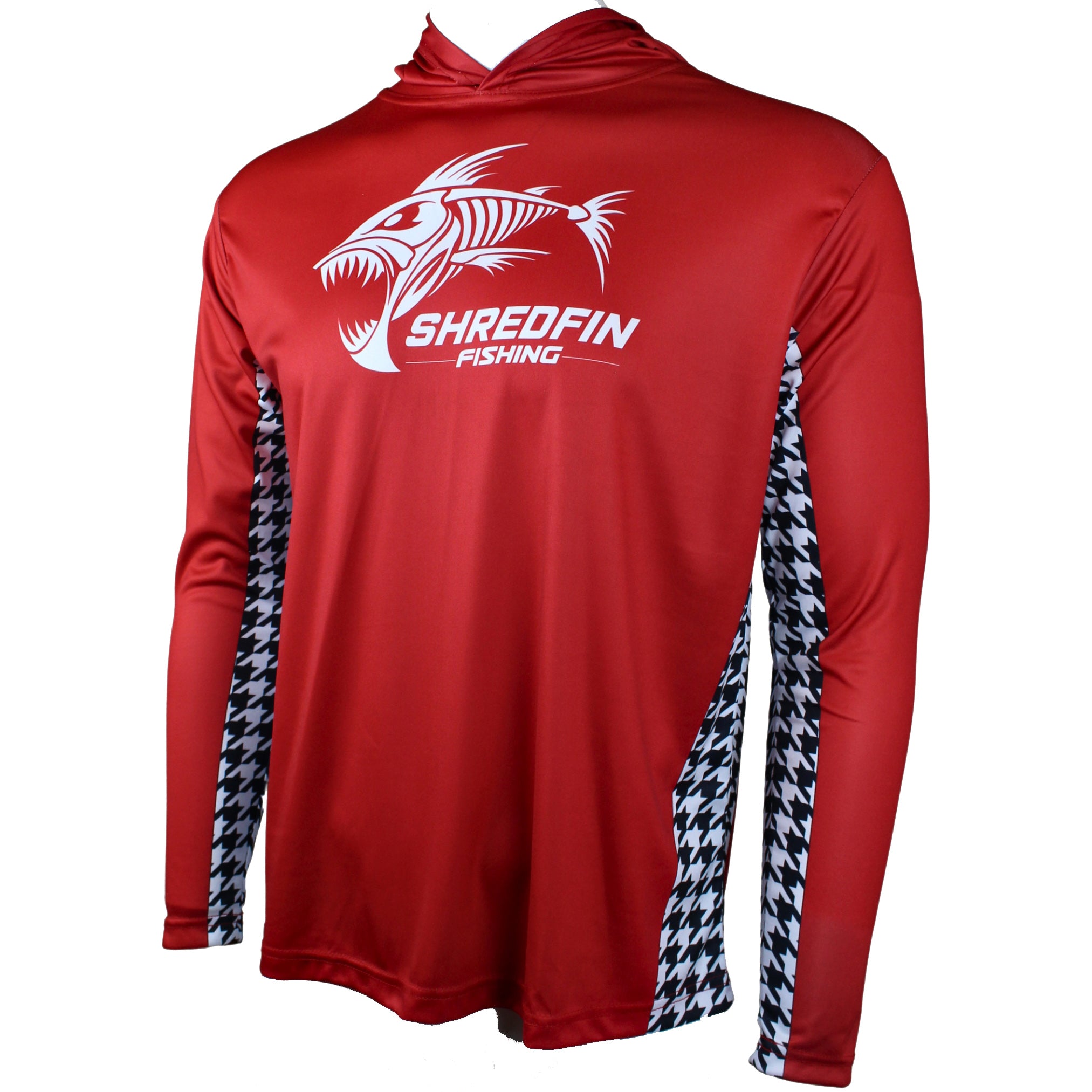 ShredFin Tuscaloosa Crimson Hooded Performance Shirt XL