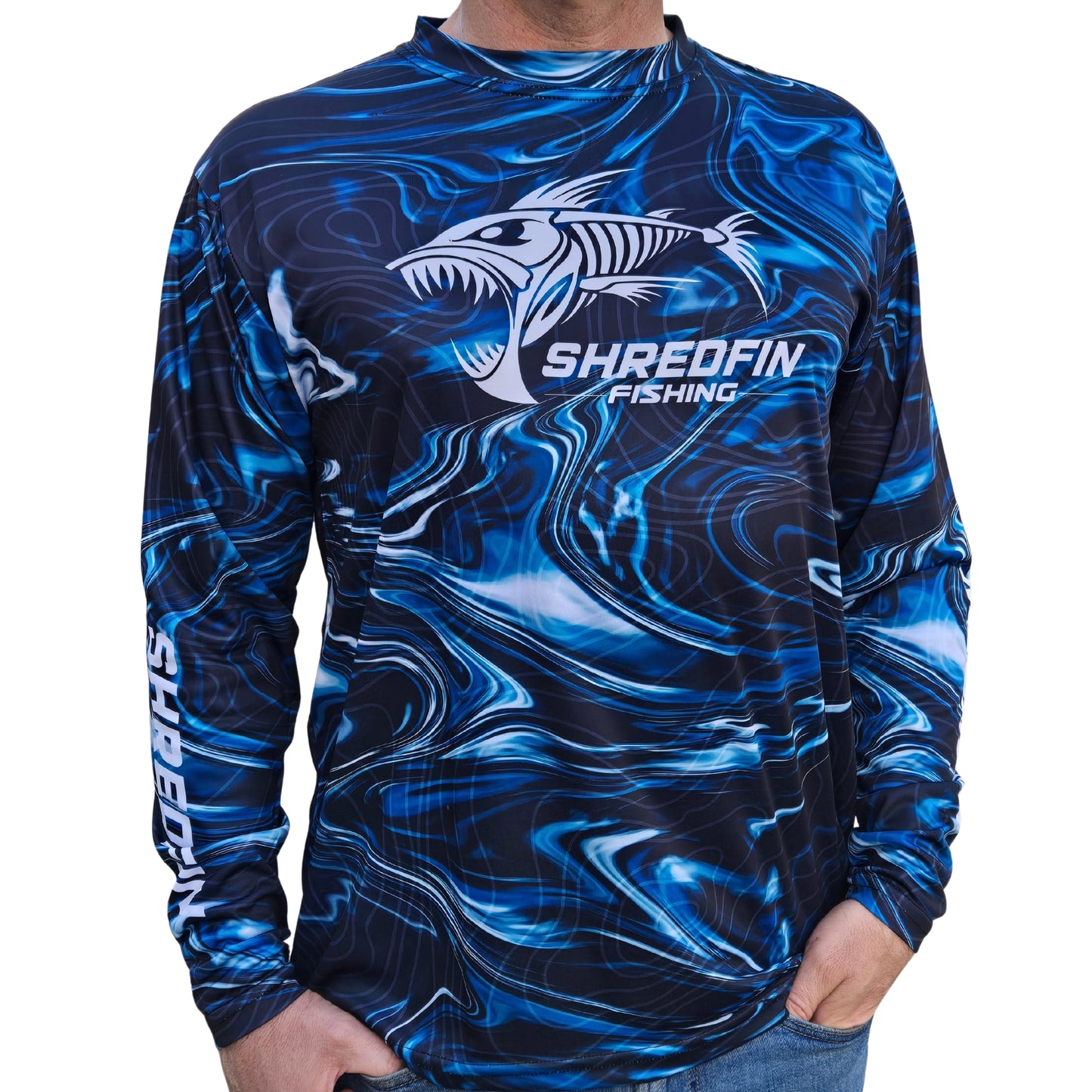 ShredFin StormSurge Performance Shirt | Blue Abyss