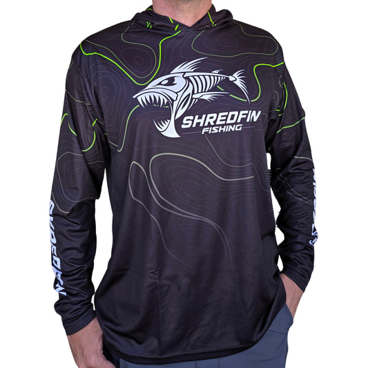 ShredFin Contourz Hooded Performance Shirt | Night Ops