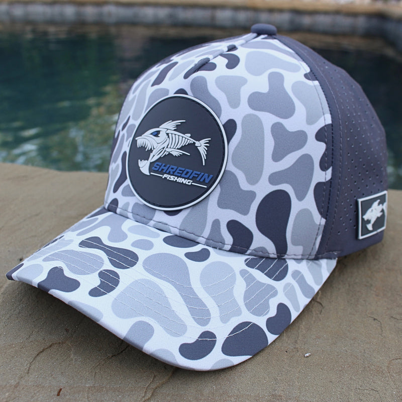 ShredFin Retro Camo Elite Performance Hat | Overcast