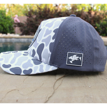 ShredFin Retro Camo Elite Performance Hat | Overcast
