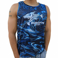 ShredFin StormSurge Performance Tank Top | Blue Abyss