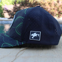 ShredFin Contourz Elite Performance Hat | Black/Neon Green