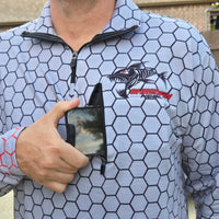 ShredFin First Cast Midweight 1/4 Zip | HexCast | Tungsten