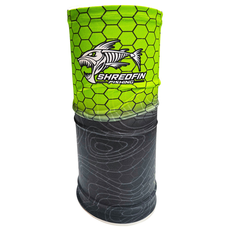 ShredFin HexCast Performance Neck Gaiter | Chartreuse/Black