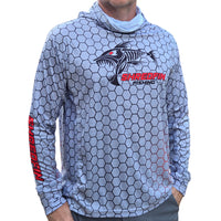 ShredFin SunShredder Hooded Performance Shirt | HexCast | Tungsten