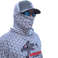 ShredFin SunShredder Hooded Performance Shirt | HexCast | Tungsten