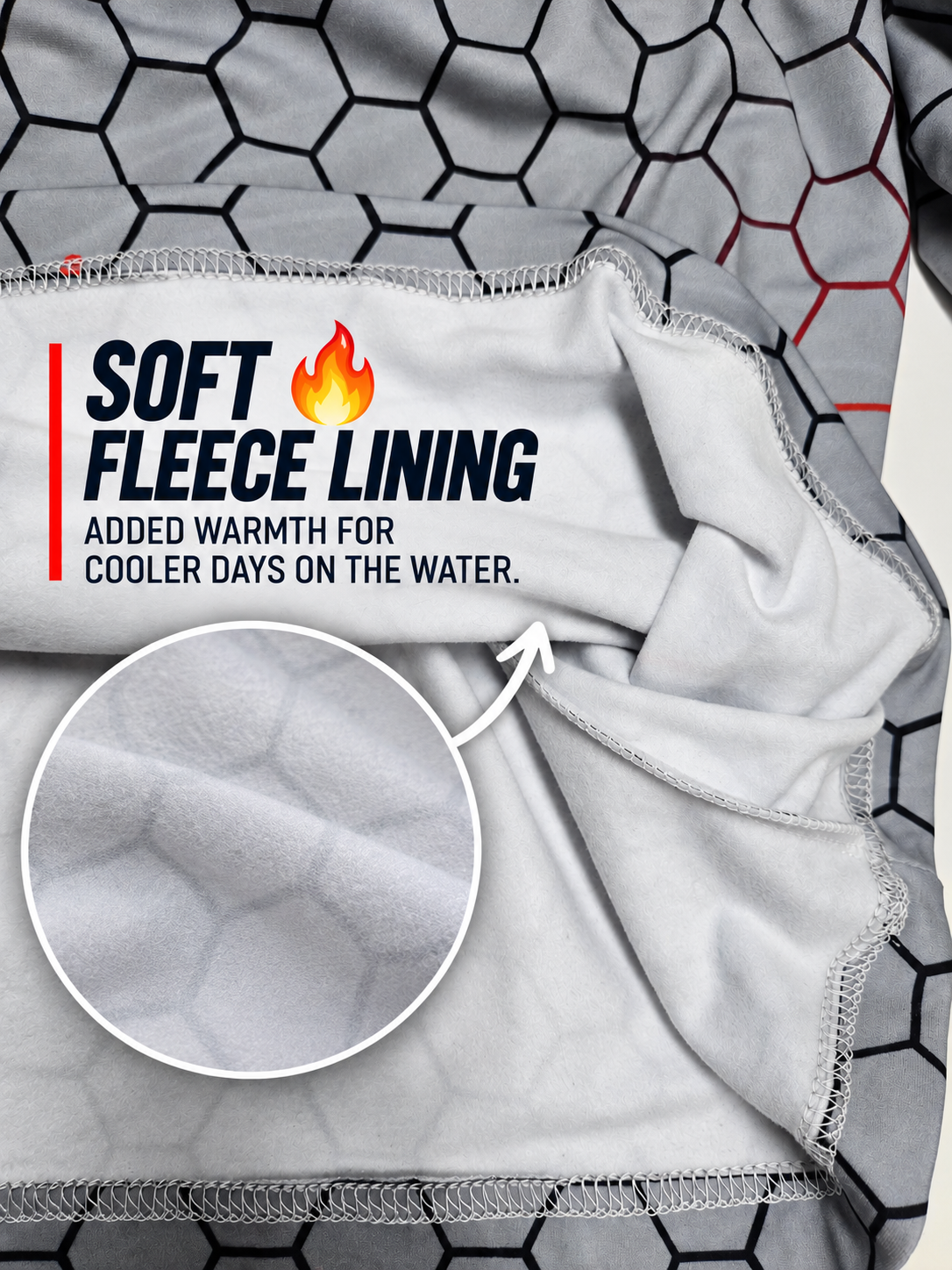 ShredFin First Cast Midweight 1/4 Zip | HexCast | Tungsten