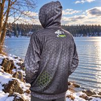 ShredFin HexCast Elite Performance Hoodie | Tungsten