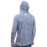 ShredFin SunShredder Hooded Performance Shirt | Contourz | Tungsten