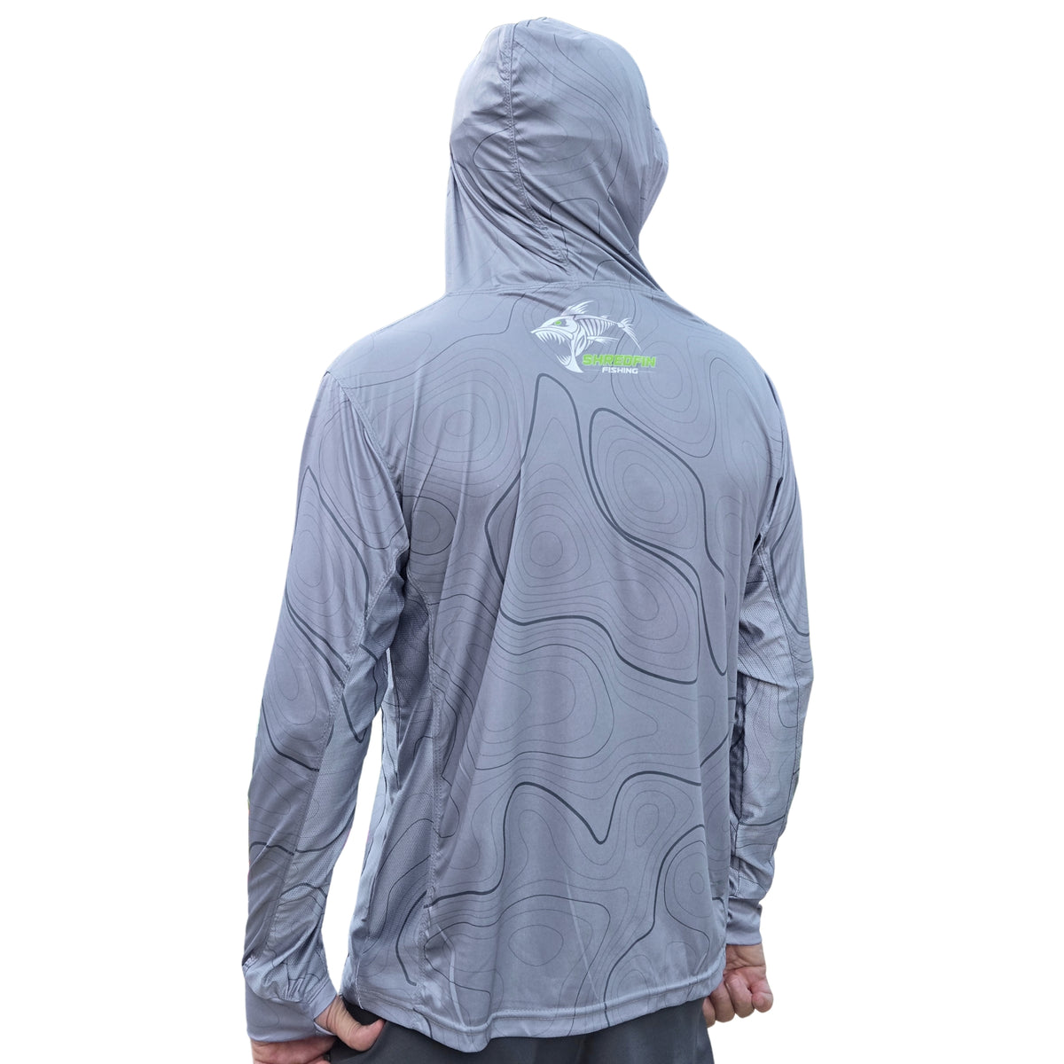 ShredFin SunShredder Hooded Performance Shirt | Contourz | Tungsten