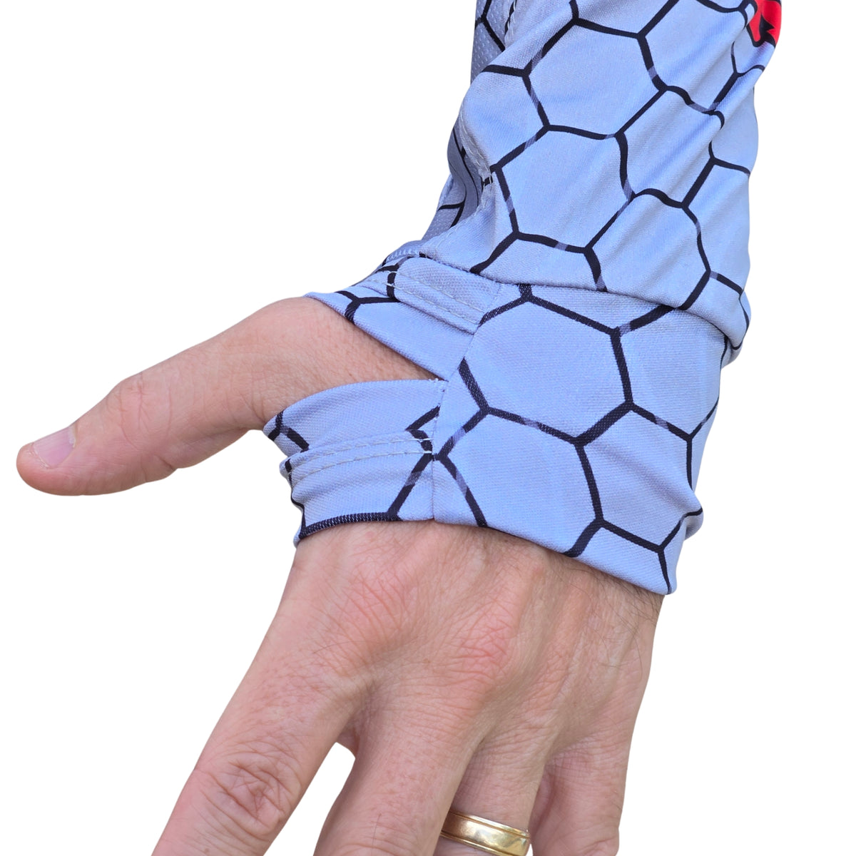ShredFin SunShredder Hooded Performance Shirt | HexCast | Tungsten