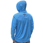 ShredFin Contourz Hooded Performance Shirt | Marine Blue