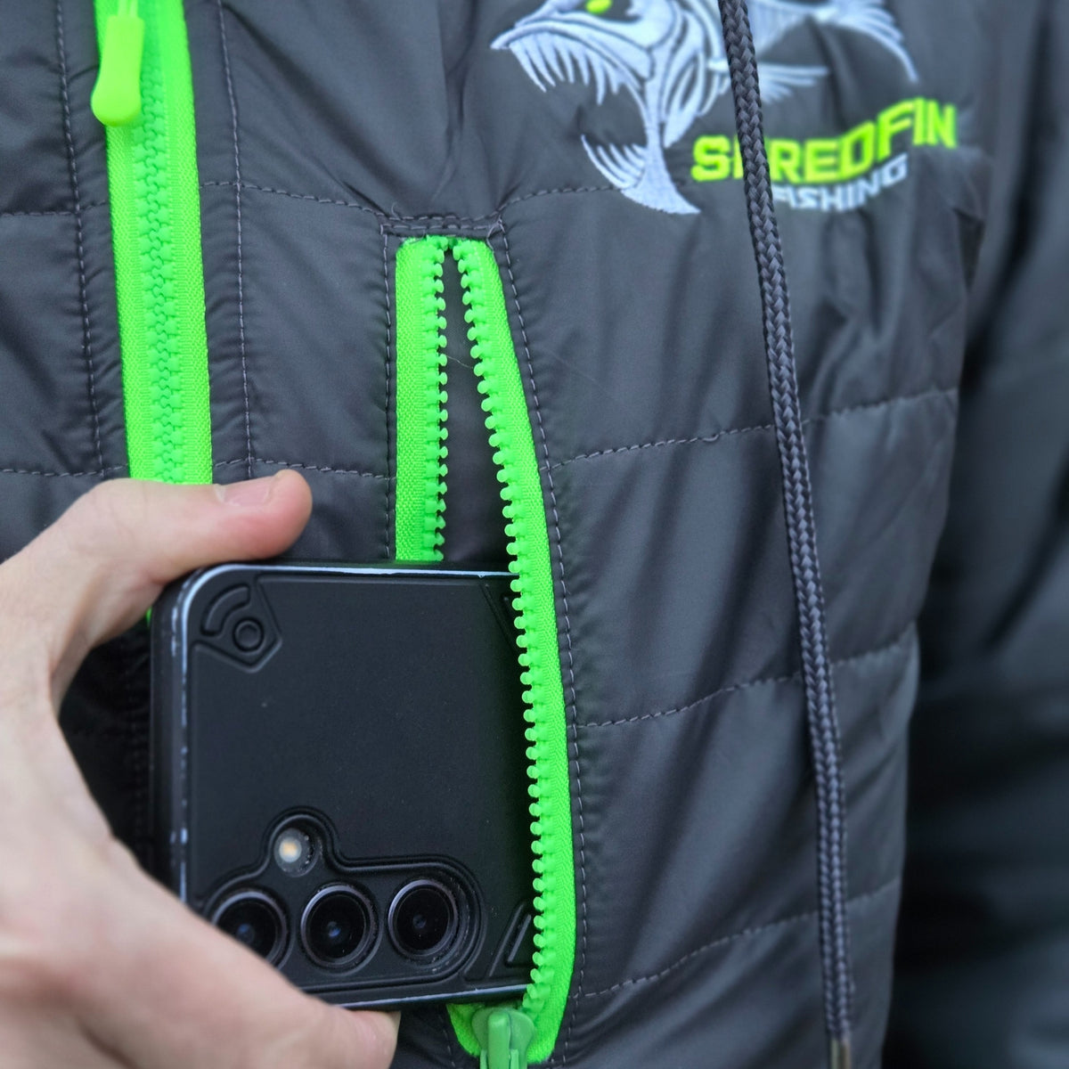 **Clearance** ShredFin Tailwindz Hooded Jacket | Gray