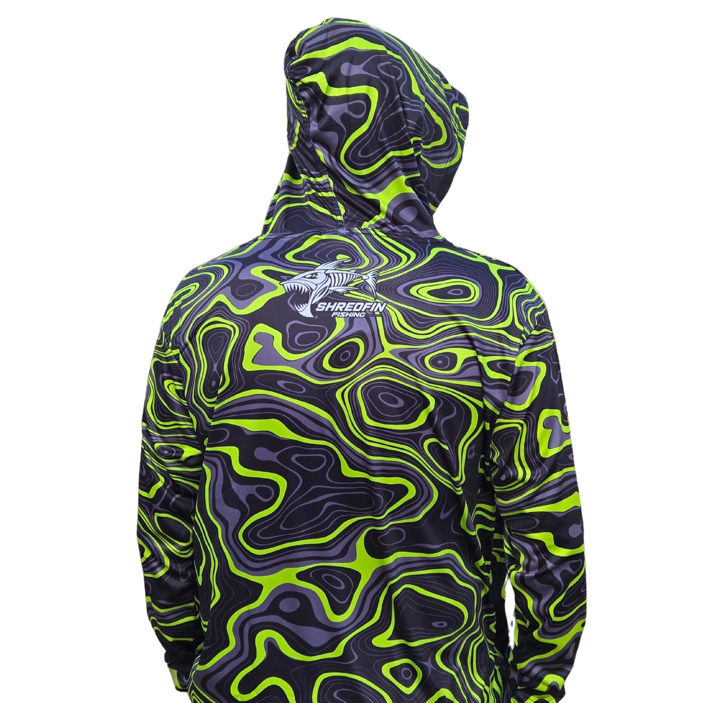 ShredFin Contourz Hooded Performance Shirt | Green River