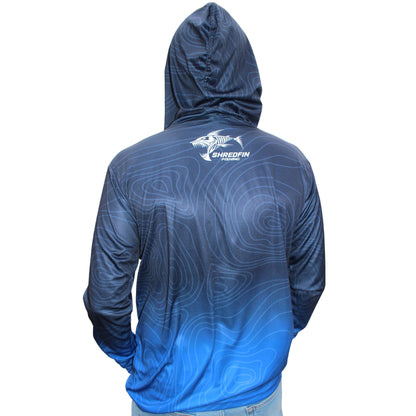 ShredFin Contourz Performance Shirt | Blue Abyss