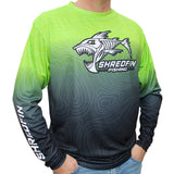 ShredFin Contourz DriFit Shirt | Chartreuse/Black Fade