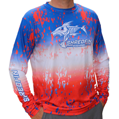 ShredFin Splash Camo Performance Shirt | Freedom Fade