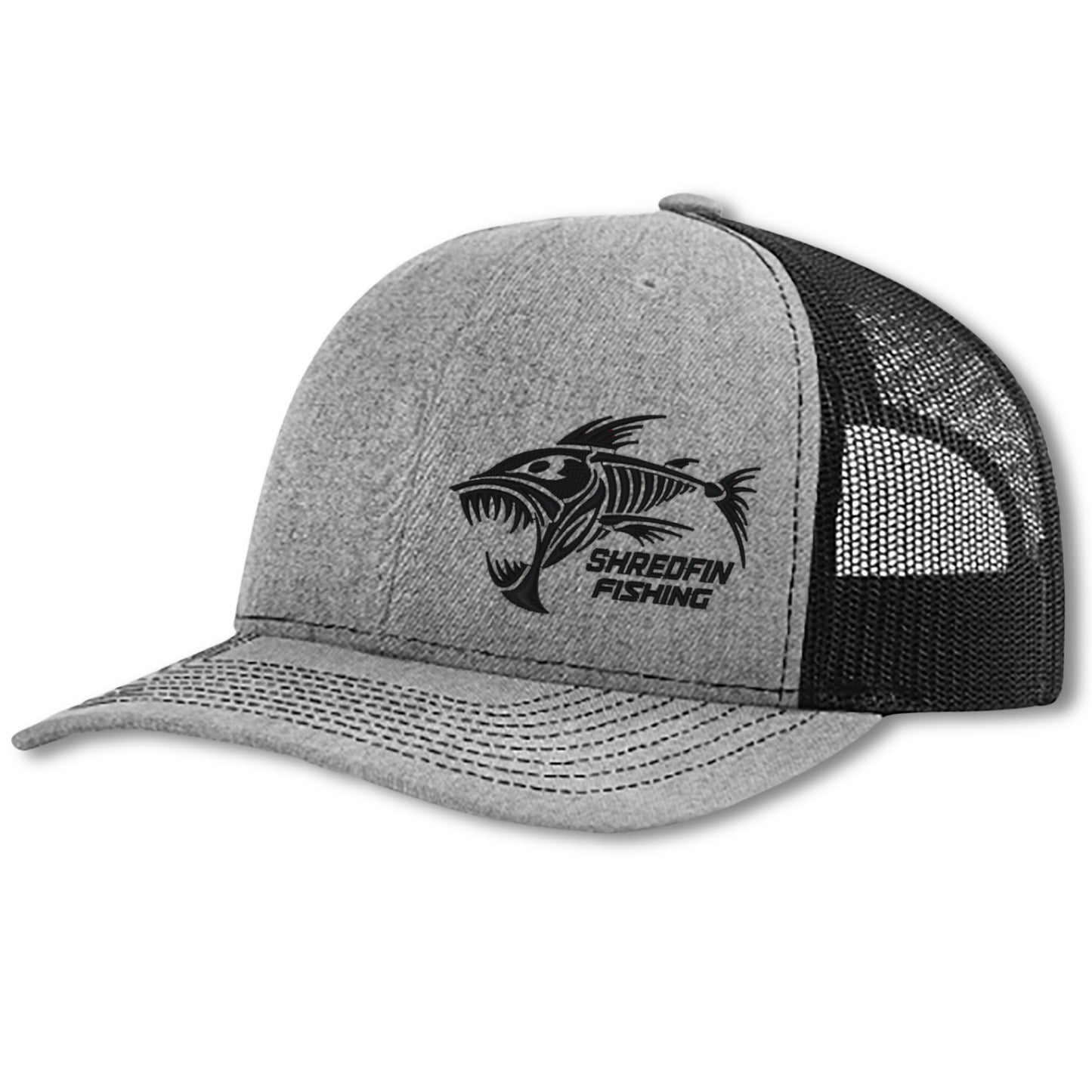 ShredFin Heather Gray & Black Hat