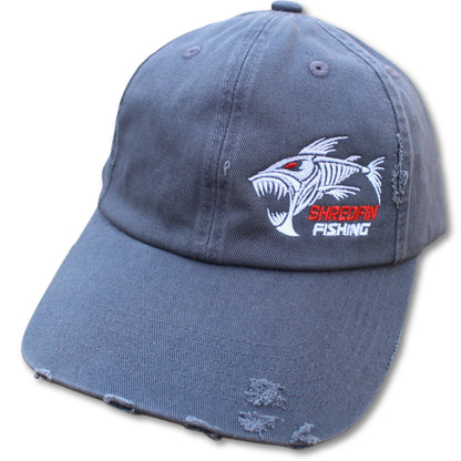 ShredFin Distressed Hat | Titanium Gray