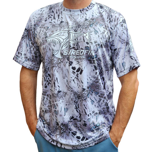 **Clearance** ShredFin Prym1 Camo (Silver Mist) Short Sleeve Performance Shirt