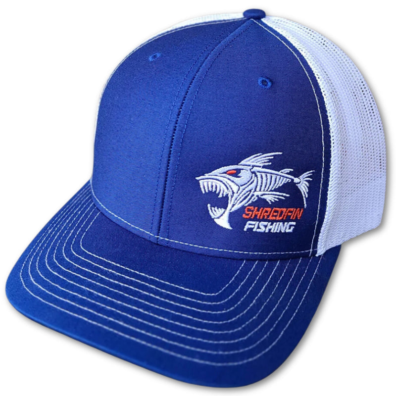 ShredFin Snapback Hat | Royal Blue & White
