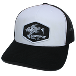 ShredFin White &  Black Patch Hat