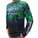 ShredFin Splash Camo (Green/Black Fade) DriFit Shirt