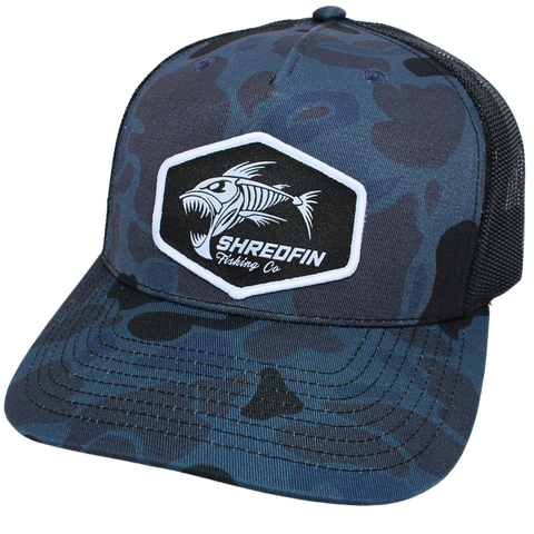ShredFin Retro Duck Camo Hat | Admiral Blue