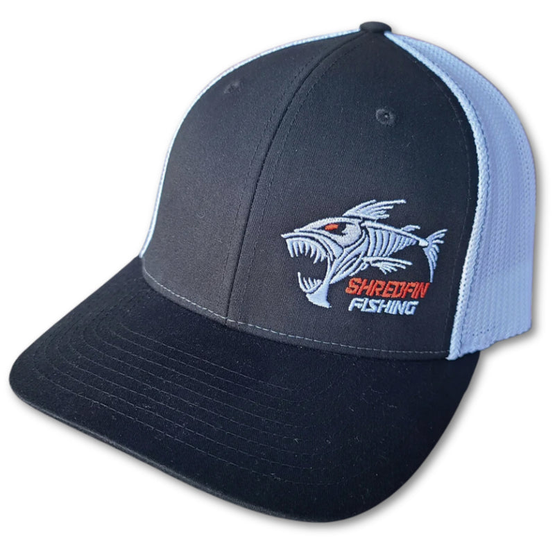 ShredFin Black & White FLEXFIT Hat