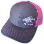 ShredFin Charcoal Gray & Neon Pink Hat