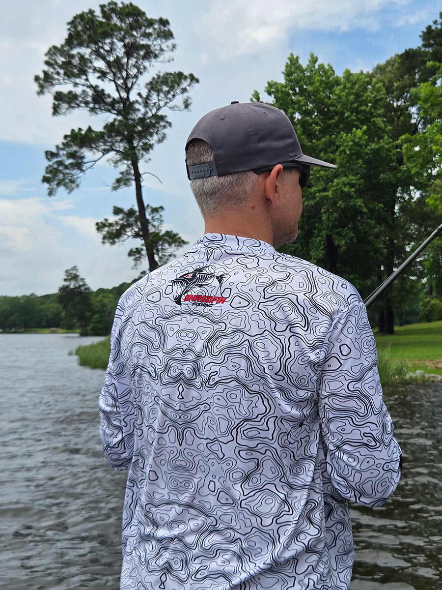 ShredFin Contourz Performance Shirt | White/Black
