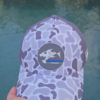 ShredFin Retro Camo Elite Performance Hat | Overcast