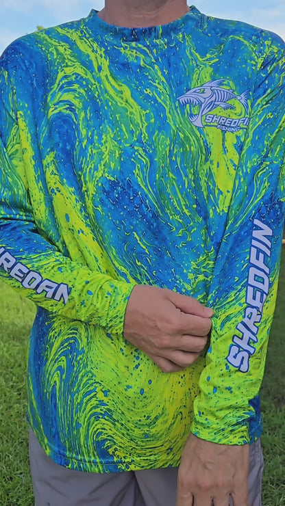 ShredFin StormSurge Performance Shirt | Mahi Swirl