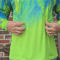 ShredFin StormSurge Hooded Performance Shirt | Mahi Swirl