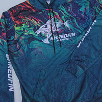 ShredFin StormSurge Elite Performance Hoodie | Electric Swirl