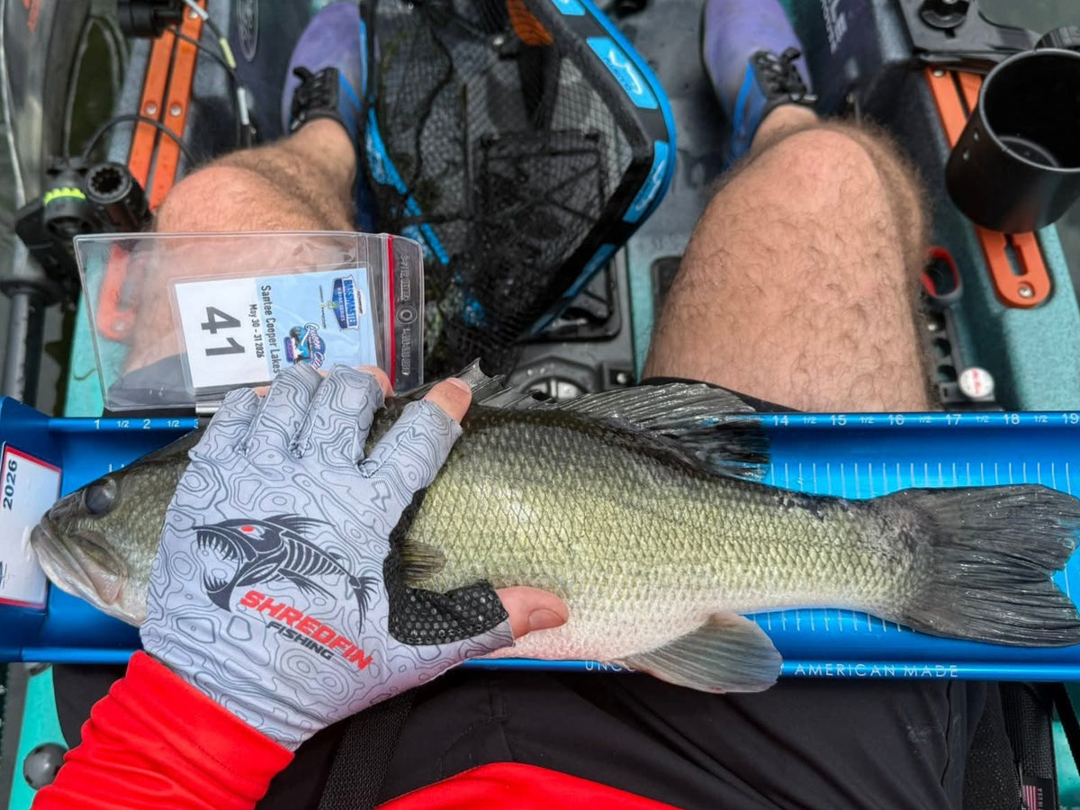 ShredFin Fingerless Fishing Gloves | Contourz Pattern | Tungsten Gray