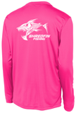 ShredFin Neon Pink Long Sleeve DriFit Shirt