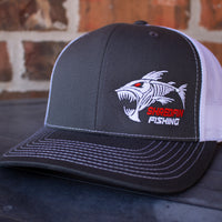 ShredFin Charcoal Gray & White Hat