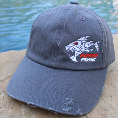 ShredFin Distressed Hat | Titanium Gray